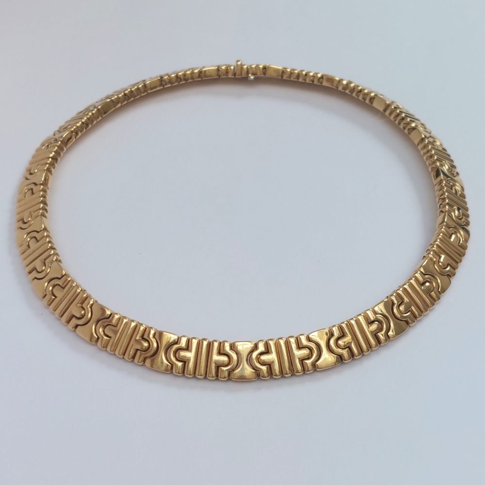 Bvlgari Parentesi 18ct Gold Collar Necklace - Jewellery Discovery