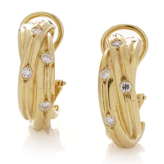 Lizzie Mandler Fine Jewelry 18kt Yellow Gold Chubby Huggie Earrings -  Farfetch