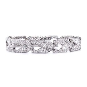Art Deco 13cts Diamond Bracelet in Platinum
