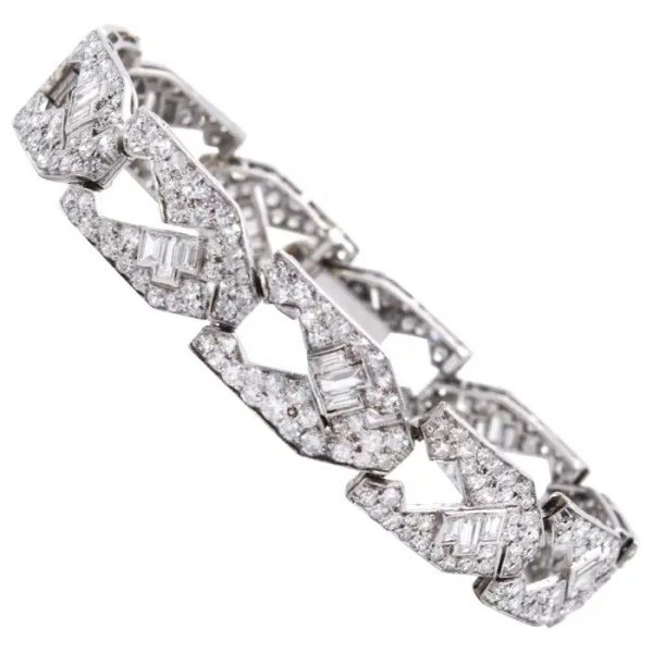 Art Deco 13cts Diamond Bracelet in Platinum