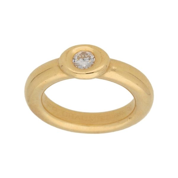 Chaumet Paris 0.20ct Diamond Engagement Ring in 18ct Yellow Gold