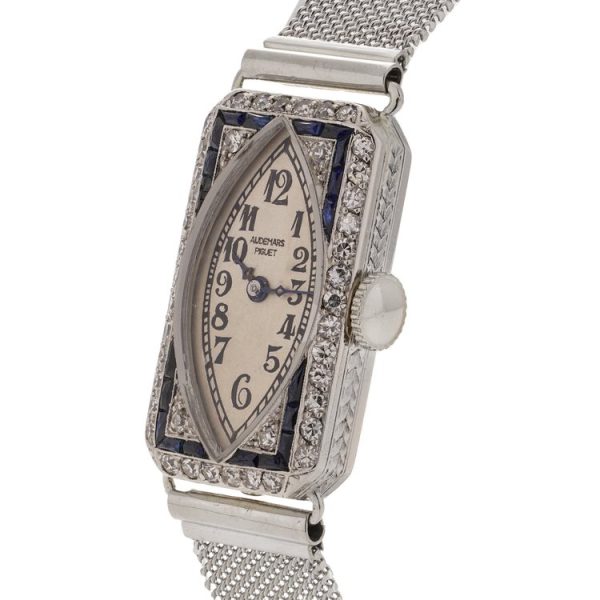 Audemars Piguet Art Deco Sapphire and Diamond Cocktail Watch