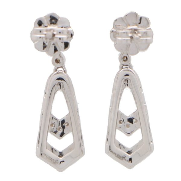 Art Deco Inspired Diamond Drop Earrings