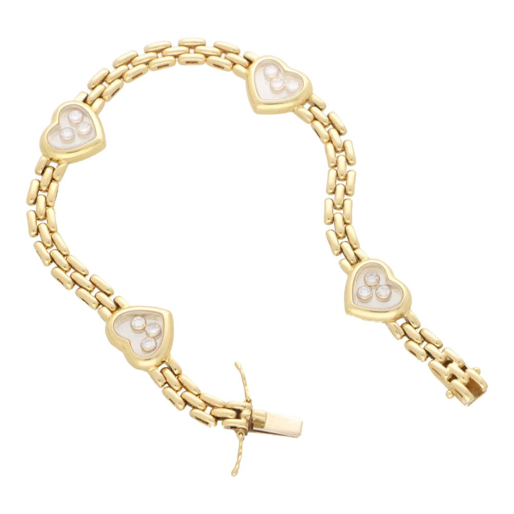 Luxury Diamond Bracelet Happy Hearts | Chopard® @857482-5300