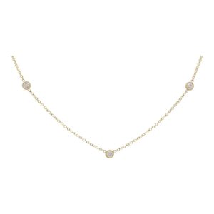 Modern Diamond Set Trace Chain Necklace