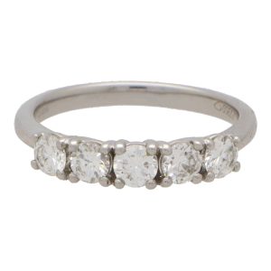 Diamond Five Stone Ring, 0.85 carats