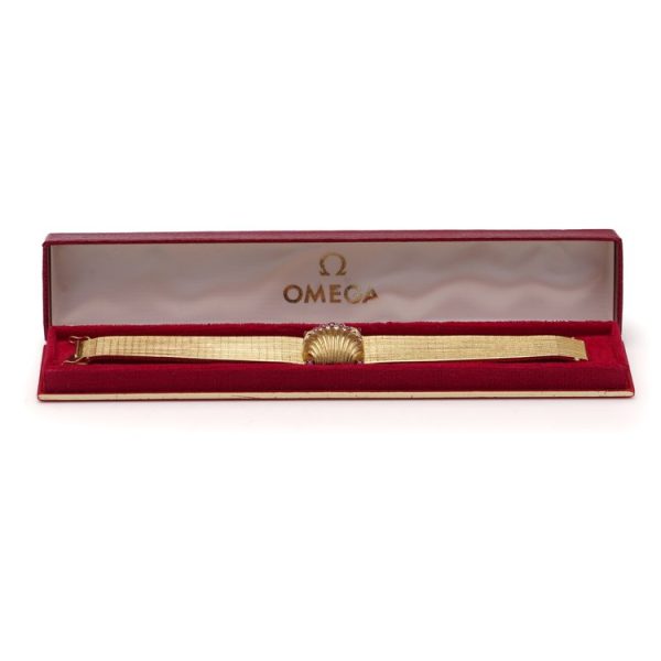 Omega Vintage Gold Bracelet Watch in Original Omega Box