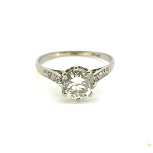 1.30ct Diamond Solitaire Engagement Ring in Platinum
