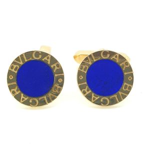 Bvlgari Lapis Lazuli and Gold Cufflinks