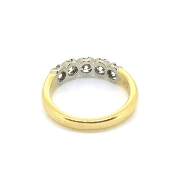 Five Stone Diamond Ring, 1.30 carat total