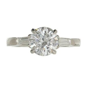 Certified 1.55ct Diamond Solitaire Engagement Ring in Platinum
