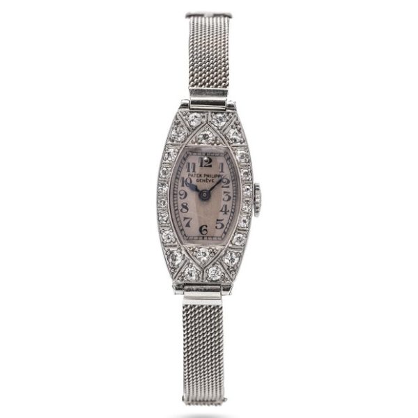 Patek Philippe Art Deco Old Cut Diamond Cocktail Watch