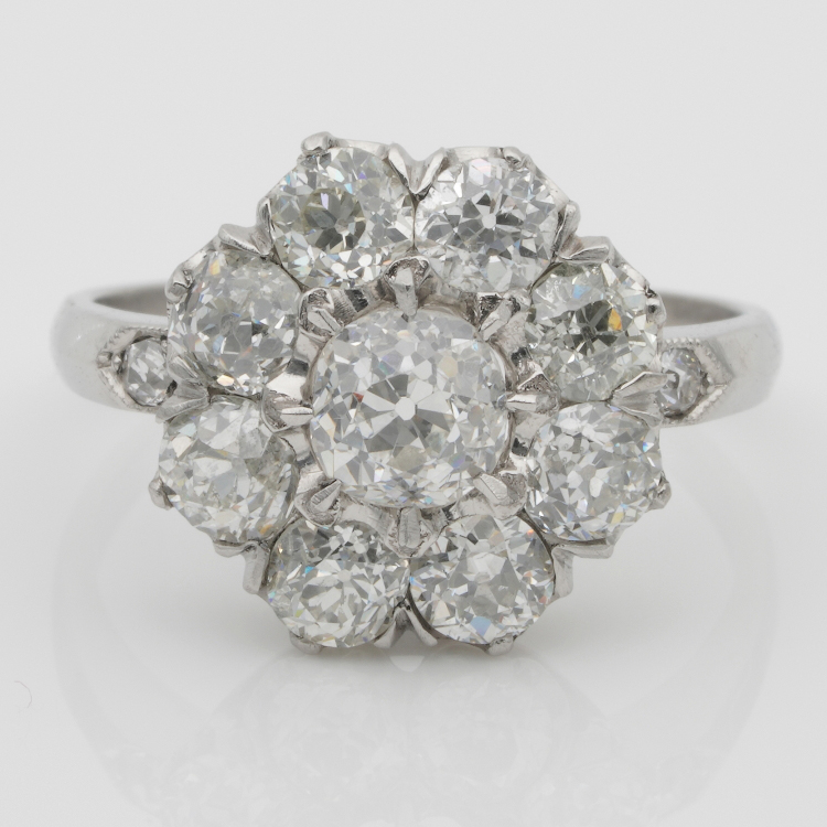 14k WHITE GOLD 3/4ct ROUND GENUINE NOT ENHANCED DIAMOND WATERFALL COCK –  Sumpters Jewelry