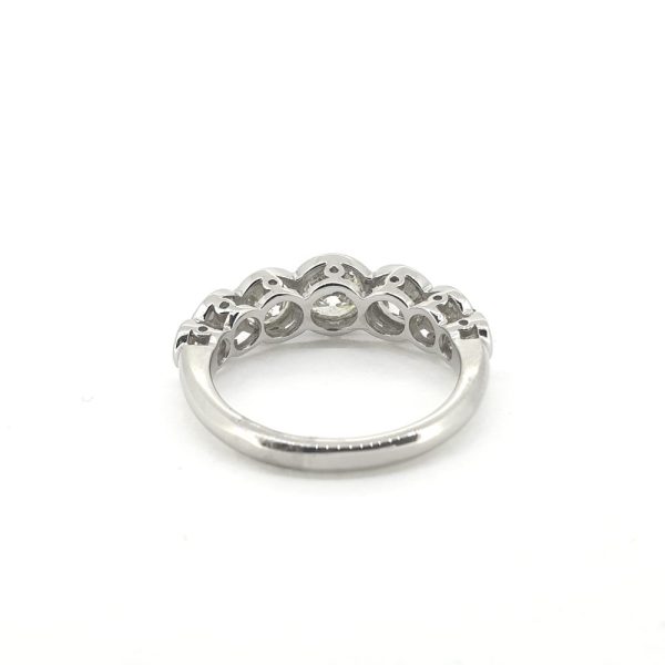 Seven Stone Diamond Ring in Platinum, 2.30 carats