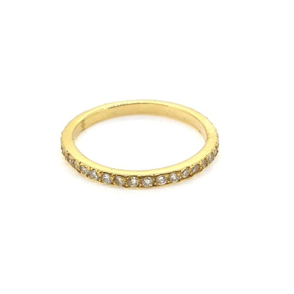0.50ct Diamond Full Eternity Band Ring in 18ct Yellow Gold, size K 1/2