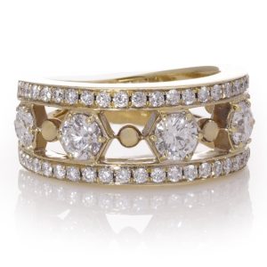 Boodles and Dunthorne 1.46ct Diamond Set Band Ring