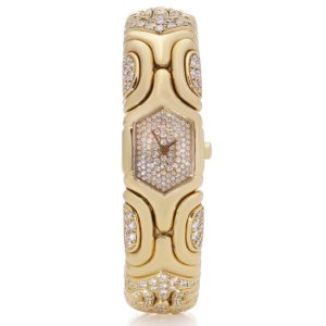 Bvlgari Alveare 18ct Yellow gold and Diamond Bracelet Watch