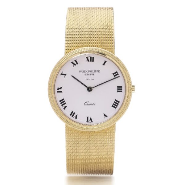 Vintage Patek Phillipe Beyer Calatrava 18ct Yellow Gold Quartz Watch