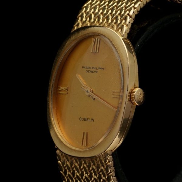 Vintage Patek Philippe Ellipse for Gubelin 18ct Yellow Gold Watch