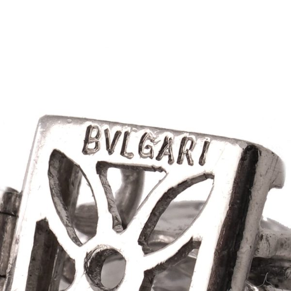 Vintage Bvlgari Marquise and Brilliant Diamond Platinum Openwork Navette Link Bracelet, 18.40 carat total