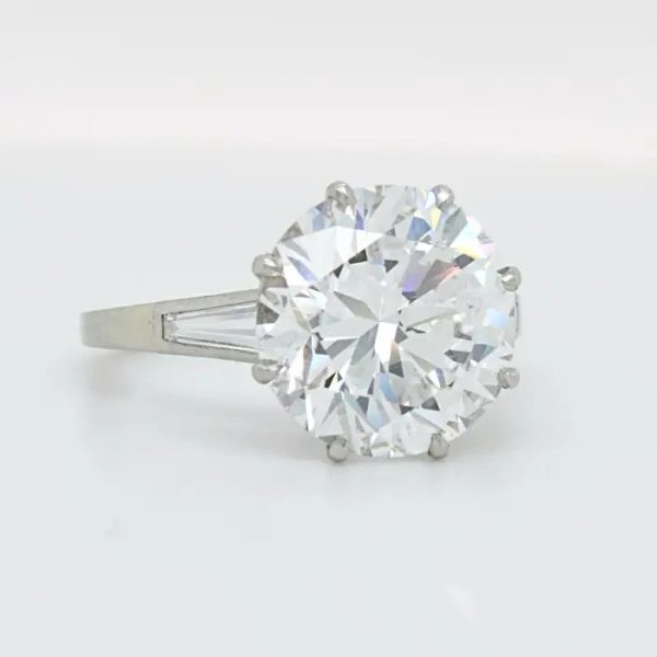 GIA Certified 5.02ct D VVS1 Diamond Solitaire Engagement Ring