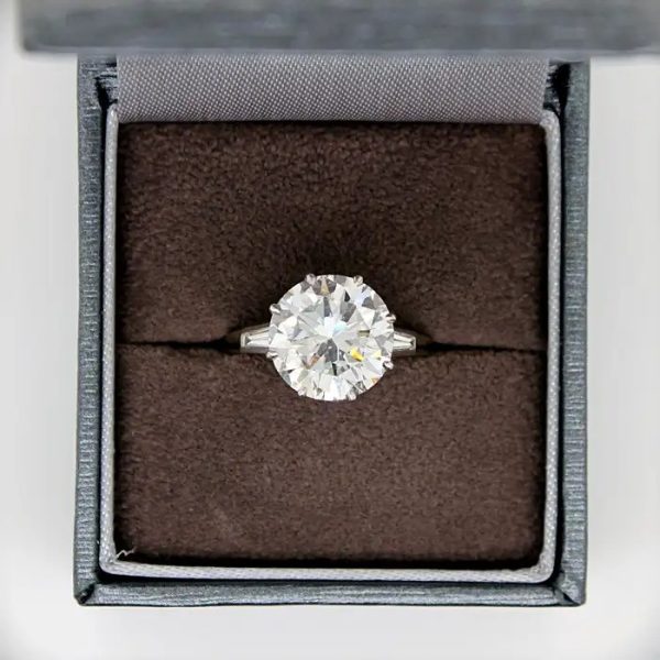 GIA Certified 5.02ct D VVS1 Diamond Solitaire Engagement Ring