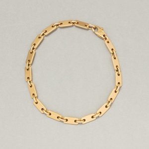 Vintage Cartier 18ct Yellow Gold Fancy Tab Link Bracelet