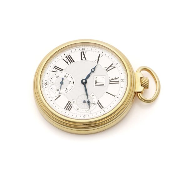 Dunhill Centenary Limited Edition 18ct Yellow Gold Pocket Watch, 15/25 Made in Switzerland, Circa 2000