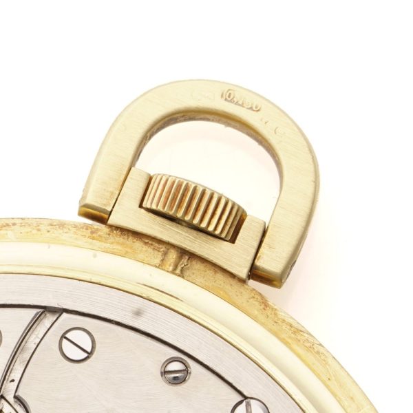 Vintage International Watch Company IWC 18ct Yellow Gold Open Face Extra Slim Dress Pocket Watch