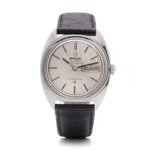Vintage 1960s Omega Stainless Steel Constellation Watch Day/Date Automatic Watch, Reference 168.005