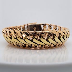 Antique 18ct Bi Colour Gold Bracelet