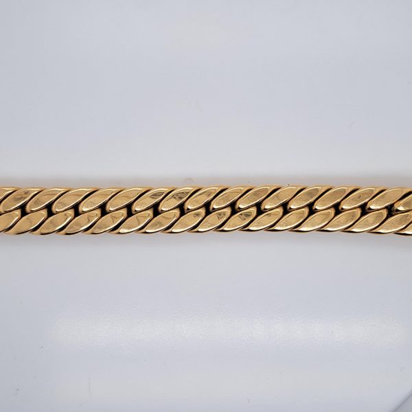 Antique Handcrafted Plaited Woven Double Strand 18ct Yellow Gold Bracelet