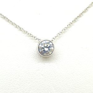 0.51ct Diamond Solitaire Pendant with Chain
