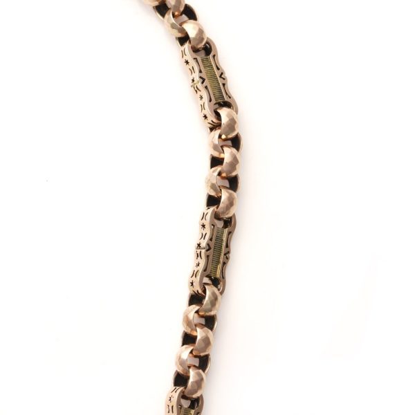 Antique Albert Chain necklace in 9 carat gold