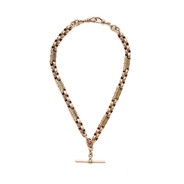 Antique Albert Chain necklace in 9 carat gold