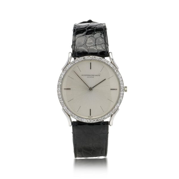 Vintage Vacheron Constantin 18ct White Gold Ladies Manual Winding Watch with Diamond Bezel
