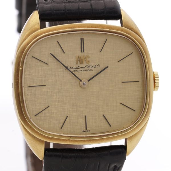 Vintage 1980s IWC International Watch Company 18ct Yellow Gold 2754 Manual Winding Watch