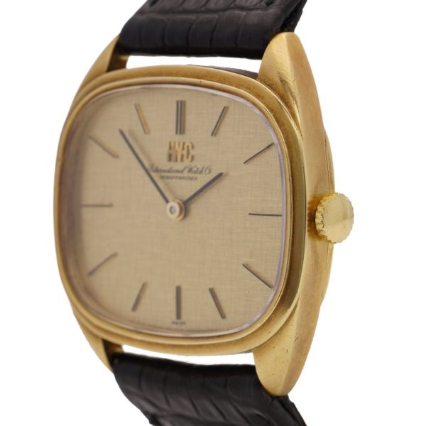 Vintage 1980s IWC International Watch Company 18ct Yellow Gold 2754 Manual Winding Watch