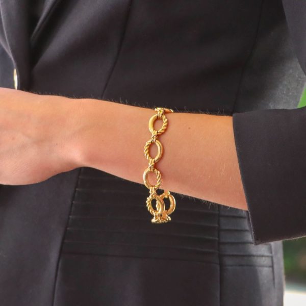 Jean Schlumberger Vintage Chunky Oval Link 18K Bracelet