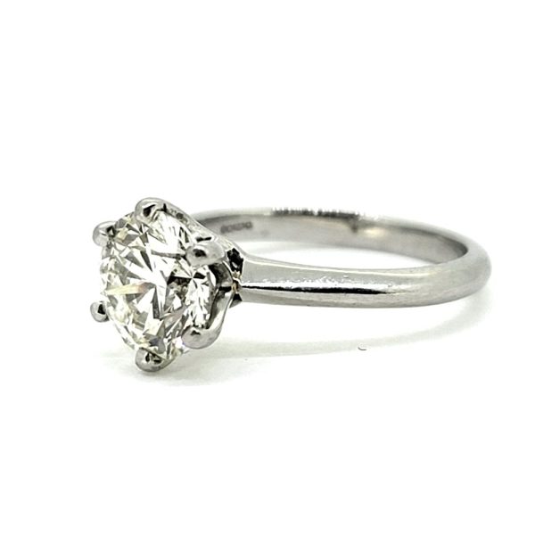 Certified 1.80ct Diamond Solitaire Engagement Ring in Platinum, VVS1 clarity