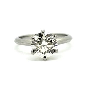 Certified 1.80ct Diamond Solitaire Engagement Ring in Platinum, VVS1 clarity