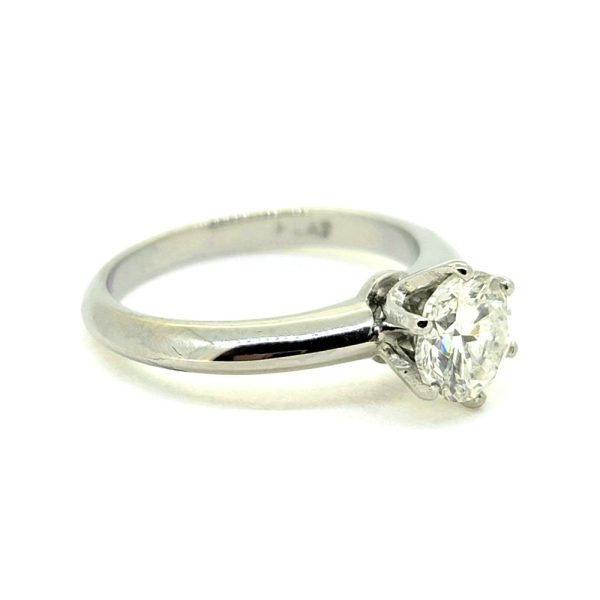 Tiffany Style 1.23ct Diamond Solitaire Engagement Ring in Platinum