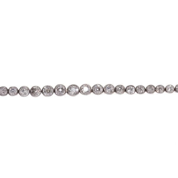 Victorian diamond bracelet set in rose gold and silver