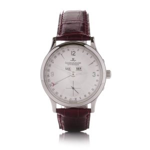 Jaeger LeCoultre Master Calendar 140.8.87 Stainless Steel Automatic Watch on Original Leather Strap