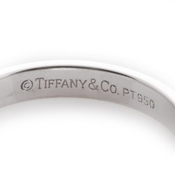 Tiffany & Co. wedding ring set in 950 platinum.
