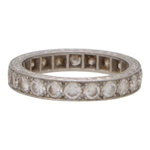 Vintage1.65ct Diamond and Platinum Eternity Ring