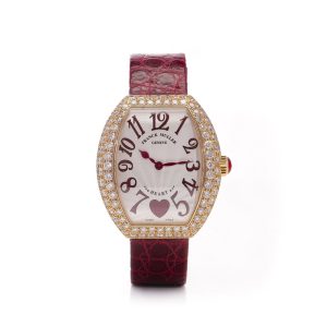 Ladies Franck Muller Heart Collection Watch In 18ct Rose Gold With Diamonds