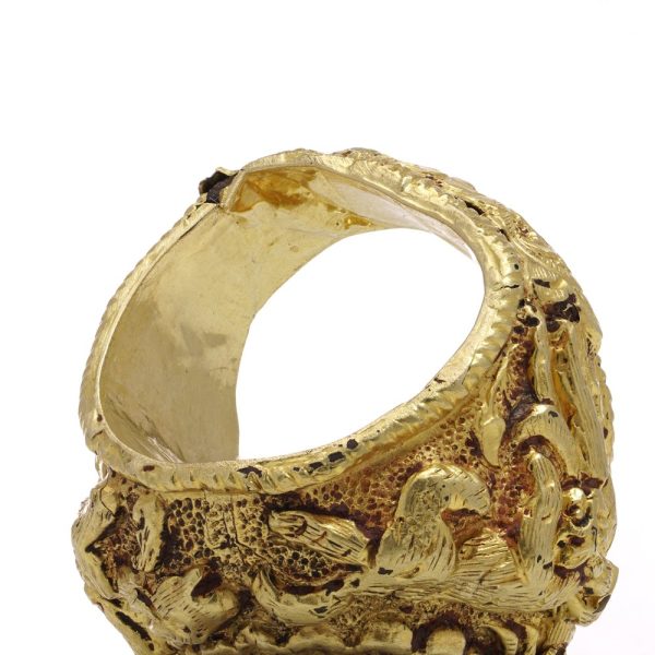 Ancient Thailand gold and ruby ring.