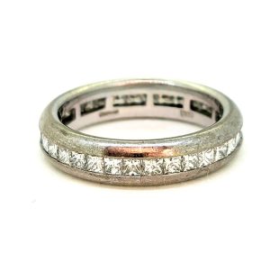 2ct Princess Cut Diamond Full Eternity Wedding Band Ring