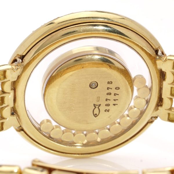 Chopard ladies quartz gold and diamond watch.